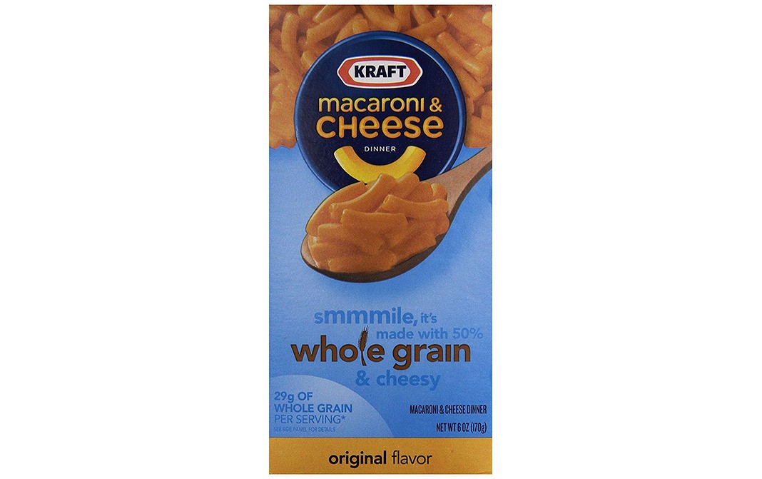 Kraft Macaroni & Cheese Dinner, Whole Grain & Cheesy   Box  170 grams